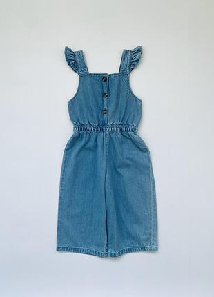 Дитячий джинсовий ромпер для дівчинки 3-4 роки f&f