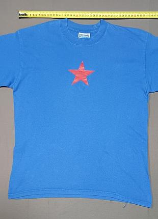 Плечі 46 см gildan active wear heavy weight cotton size xl(12-13) 152cm    футболка синя з зіркою 
100% cotton