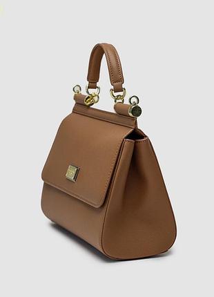 Сумка dolce sicily medium elongated gabbana beige 4