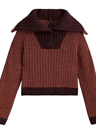 Джемпер шерстяной с воротником massimo dutti s-м