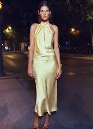 Сатинова сукня zara
