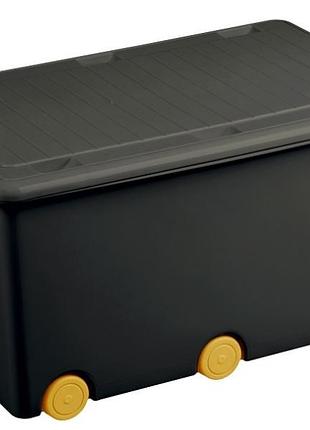 Контейнер для игрушек tega baby graphite yellow