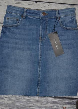 S/36/6 новая фирменная крутая женская джинсовая юбка amisu new yorker5 фото