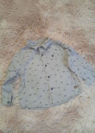 Рубашка на 12-18 месяцев 86 см