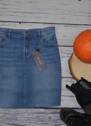 S/36/6 новая фирменная крутая женская джинсовая юбка amisu new yorker