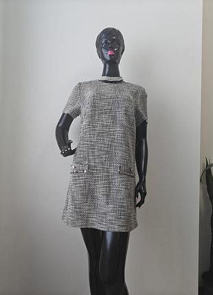 Твідова міні сукня
