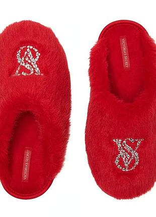 Тапочки victoria's secret luxe plush closed-toe slippers 🎀