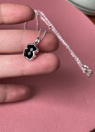 Ланцюжок tous з чорним ведмедиком онікс