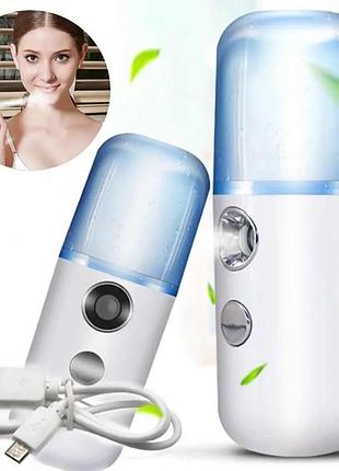 Зволожувач для шкіри обличчя nano mist soraver, нанорозпилювач