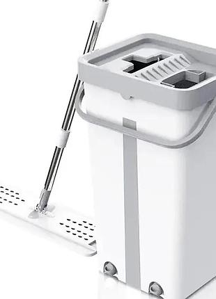 Швабра большая с автоматическим отжимом и складной ручкой с ведром 11 л.