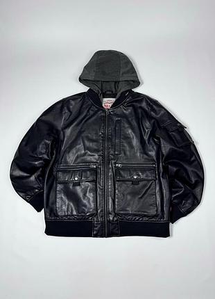 Шкіряна куртка бомбер levis levi’s замінник штучна шкіра
