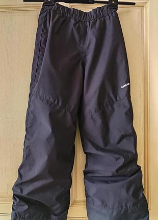 Лыжные брюки 140/146 детский термобрюки термоштаны ❄️wedze на флисовой утепленной подкладке