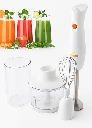 Блендер 4 в 1 crownberg cb-6222 миксер измельчитель венчик чоппер