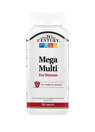 Mega multi мультивітаміни для жінок ,90 таблеток
