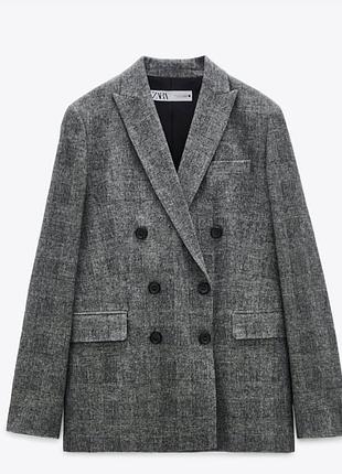 Пиджак zara. шерсть. шерсть.