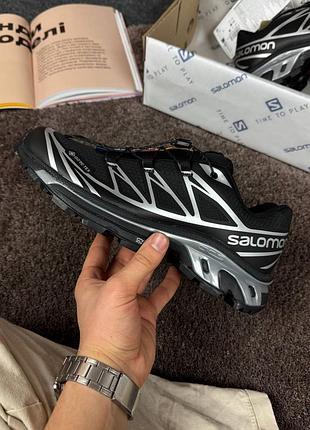 Кросівки salomon xt-6 gore-tex black&silver