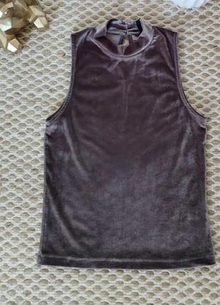 Гольф без рукавів велюривий stradivarius