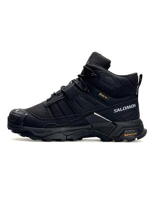 Salomon x ultra 4 mid fur black 2