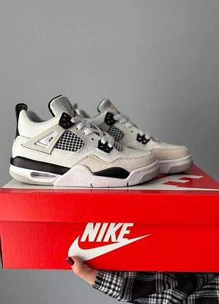 Кроссовки air jordan 4 retro military black