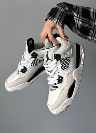 Кросівки air jordan 4 retro military black