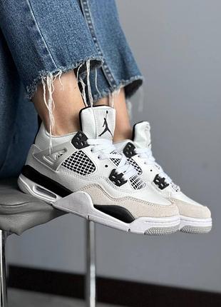 Кроссовки air jordan 4 retro military black