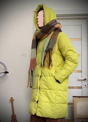 Зимовий пуховик жовтий reserved