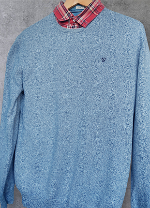 Чоловічий джемпер блакитного кольору від бренду jack's