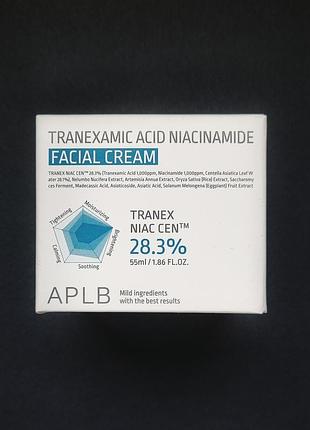 Освітлювальний крем aplb tranexamic acid niacinamide facial cream (55 мл)