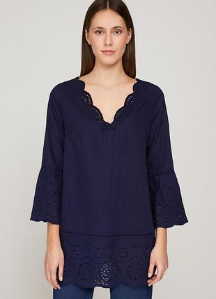 Красива котонова блуза сорочка з минулого великого розміру батал