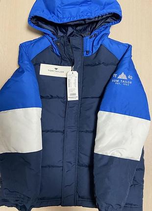 Зимняя куртка для мальчиков 140 размер tom tailor