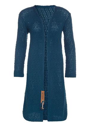 Удлиненный синий кардиган/ s- m/ brend knit factory
