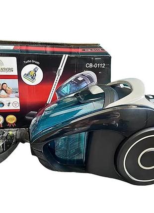 Пылесос с турбощеткой crownberg cb 0112 мощностью 2600вт контейнерного типа