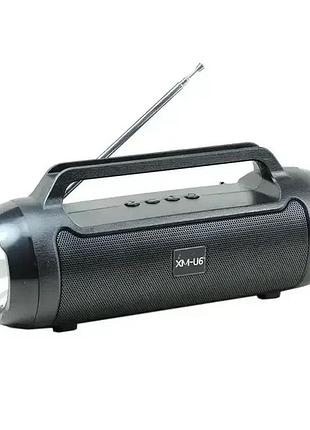 Оченка! портативна bluetooth колонка xm-u6 пластик, матал (немає сітки на динаміку 3177)