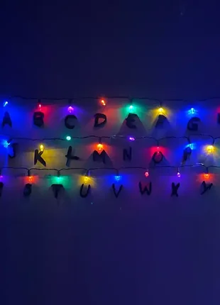Алфавит в стиле «очень странные дела» буквы на стену stranger things