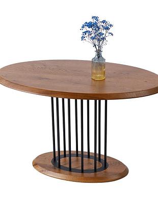 Журнальний стіл "бурштин" світло-коричневий 900*500 мм/чорний каркас