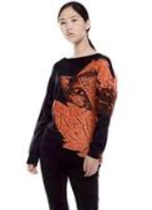 Светер шерстяной с лисицей