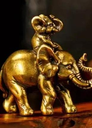 Фігурка "слоники" з латуні арт. 07987