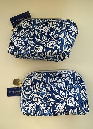 Маленька косметичка estée lauder синього кольору