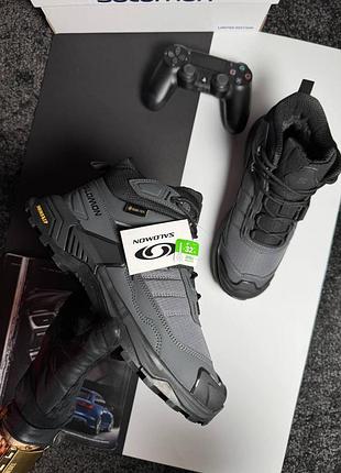 Salomon x ultra 4 mid fur grey 10