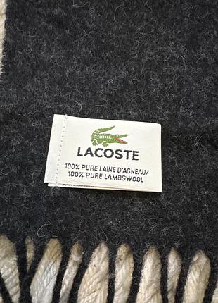Шарф шерсть lacoste 3