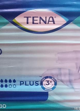 Підгузники для дорослих tena slip plus large 30 шт/уп 92-144 см тена l