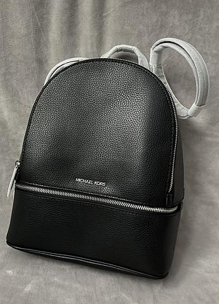 Оригінальний рюкзак michael kors rhea medium signature logo black, usa, в наявності