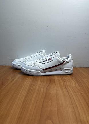 Кроссовки adidas continental 80 размер 37 оригинал кожаные белые адидас спортивные