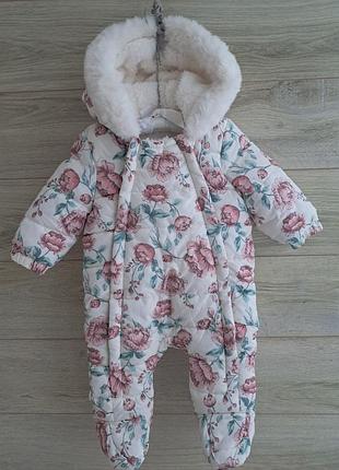 Теплый комбинезон fred&flo 3-6мес