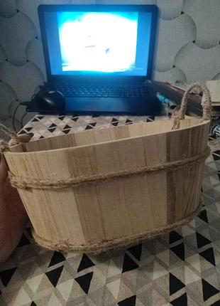 Деревянный органайзер для хранения