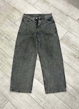 Джинси баггі,широкі чоловічі,сірий колір.