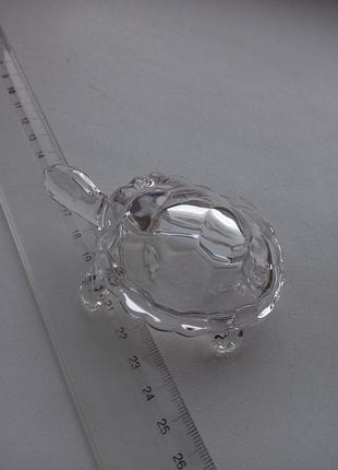 Беременная черепашка, статуэтка, стекло / хрусталь