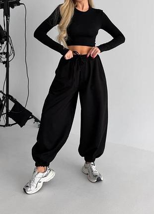 Мега стильные брюки алладины, широкие брюки джоггеры объемные