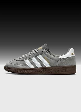 Нові чоловічі кросівки adidas spezial light grey white