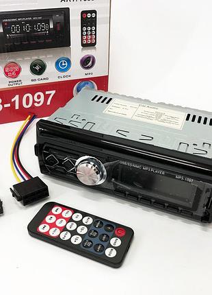Автомагнитола mp3-1097 bt iso со съемной панелью, автомагнитола магнитола в авто с usb сенсорная